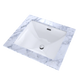 TOTO LT624G#01 Legato Rectangular Undermount Bathroom Sink with CEFIONTECT , Cotton White