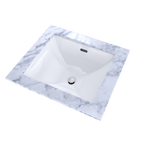 TOTO LT624G#01 Legato Rectangular Undermount Bathroom Sink With Cefiontect - Cotton White