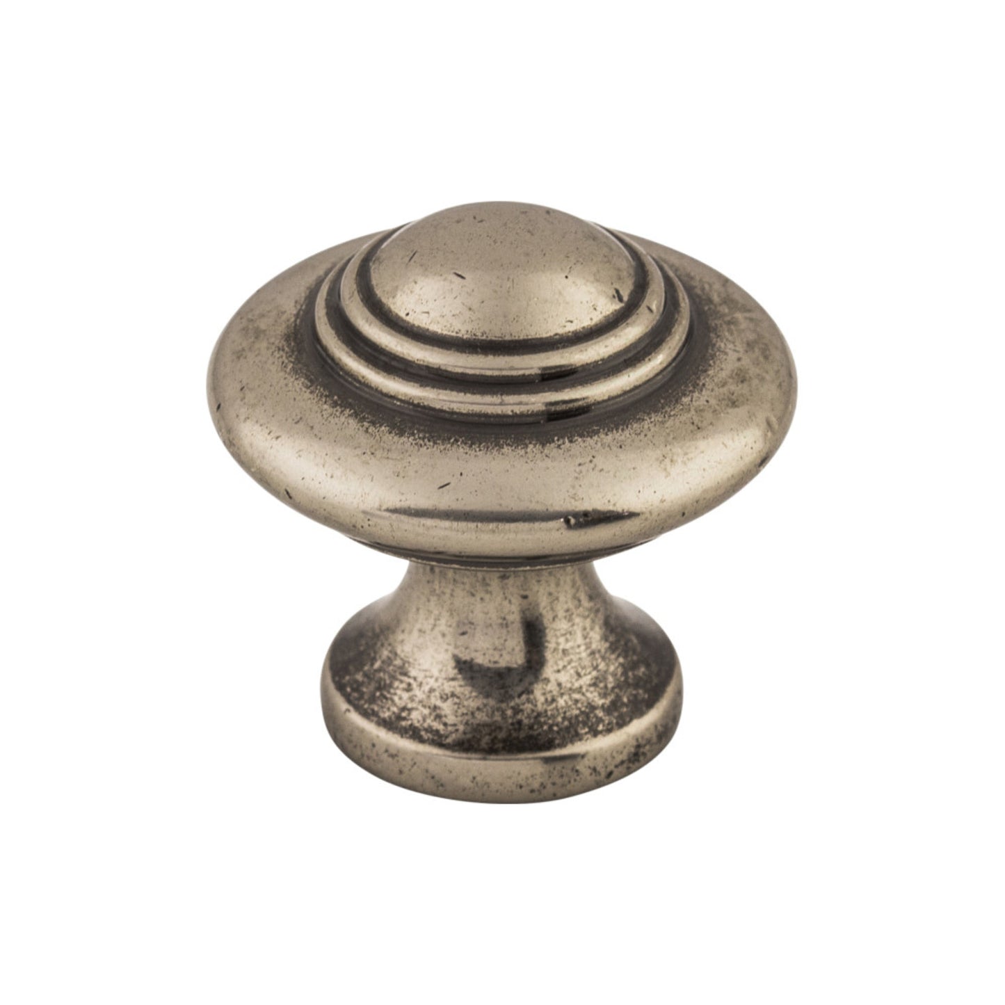 TOP KNOBS M14 Ascot 1 1/4" Diameter Round Knob - Pewter Antique