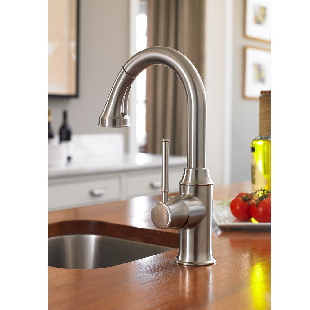 HANSGROHE 04216000 Talis C Prep Kitchen Faucet, 2-Spray Pull-Down, 1.75 GPM - Chrome