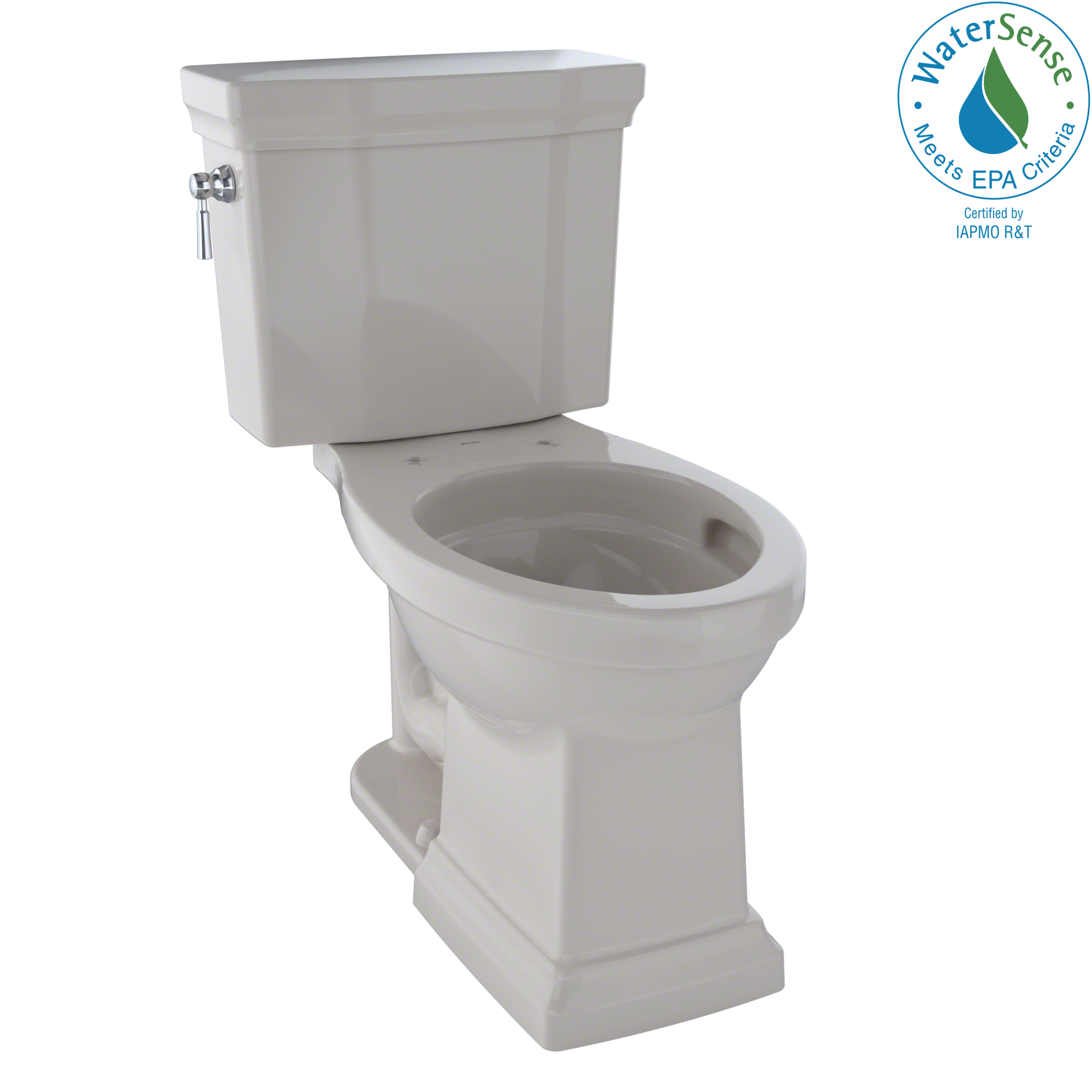 TOTO CST404CEFG#12 Promenade Ii Two-Piece Elongated 1.28 Gpf Universal Height Toilet With Cefiontect - Sedona Beige