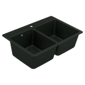 MOEN GGB3028B Host 33" Granite Dual Mount Double Bowl Sink