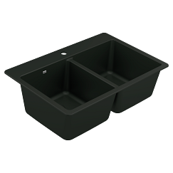 MOEN GGB3028B Host 33" Granite Dual Mount Double Bowl Sink