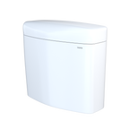 TOTO ST436EMNA#01 Aquia Iv Cube Dual Flush 1.28 And 0.9 Gpf Toilet Tank Only With Washlet+ Auto Flush Compatibility - Cotton White