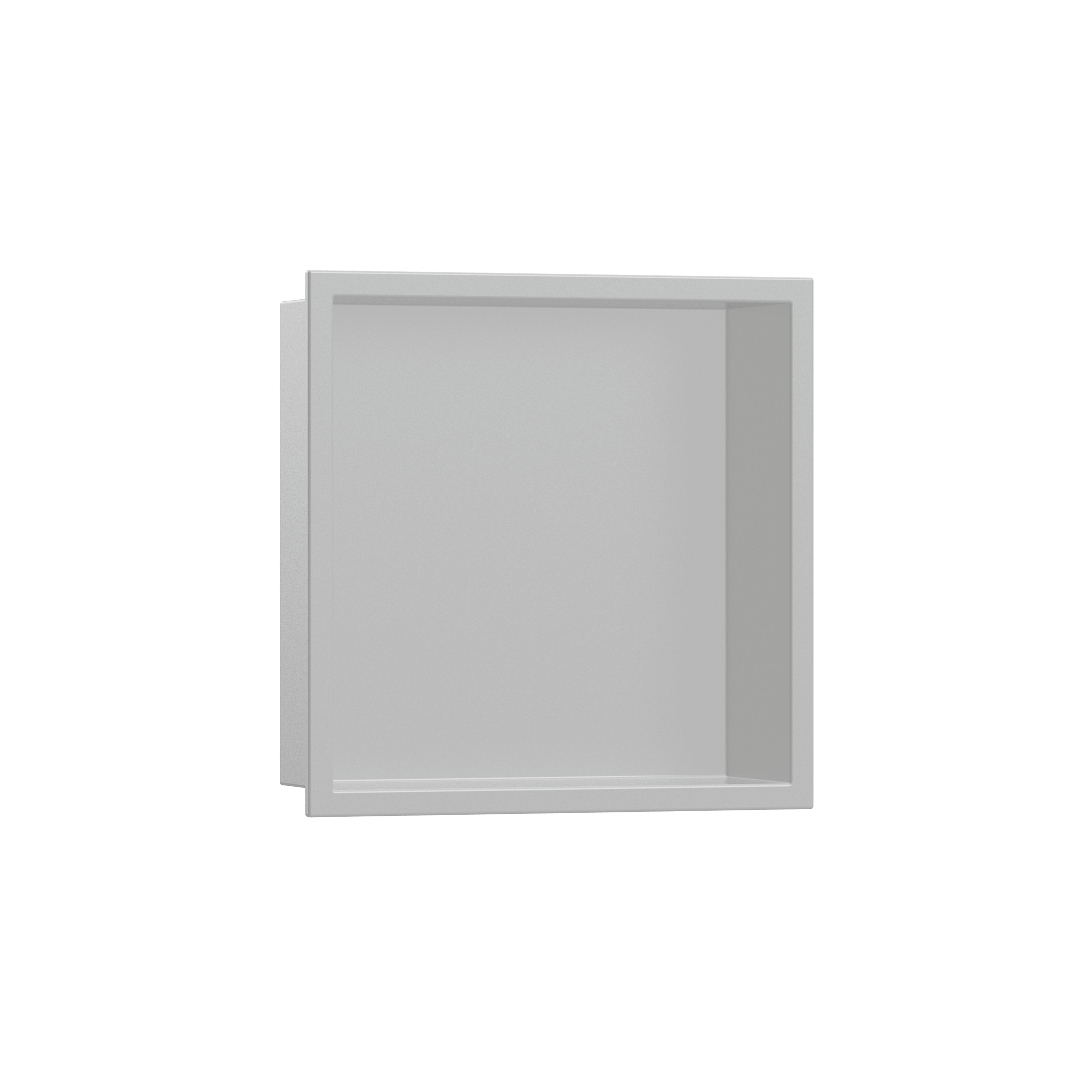 HANSGROHE 56093380 XtraStoris Original Wall niche with Frame 12"x 12"x 5.5" - Concrete Grey