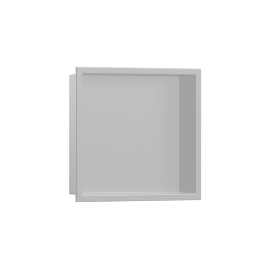 HANSGROHE 56093380 XtraStoris Original Wall niche with Frame 12"x 12"x 5.5" - Concrete Grey