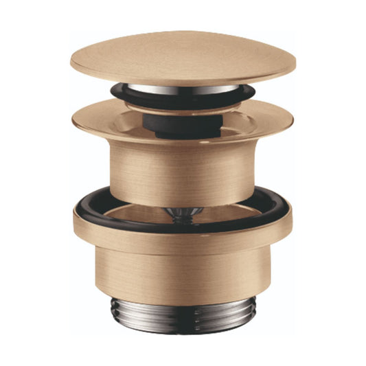 HANSGROHE 50100141 Push-Open Sink Drain in Brushed Bronze