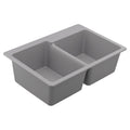 MOEN GGR3024B Granite Series Double Bowl Undermount or Drop In Sink