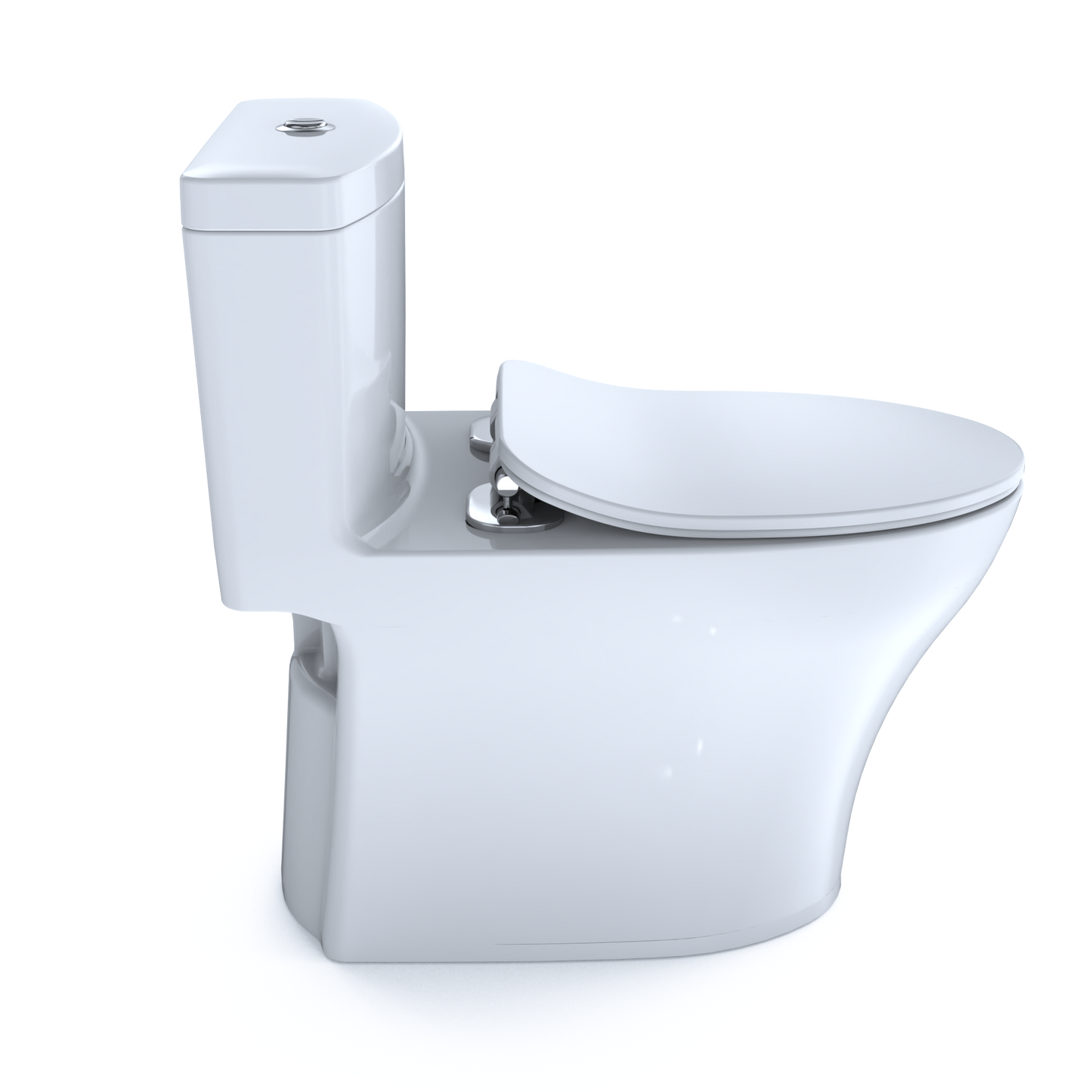 TOTO MS646234CEMFGN#01 Aquia IV One-Piece Elongated Dual Flush 1.28 and 0.9 GPF Universal Height , Cotton White