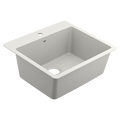 MOEN GGW3019B Host 25" Granite Dual Mount Single Bowl Sink