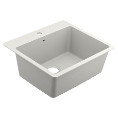 MOEN GGW3019B Host 25" Granite Dual Mount Single Bowl Sink