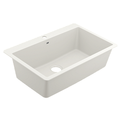 MOEN GGW3026B Host 33" Granite Dual Mount Single Bowl Sink