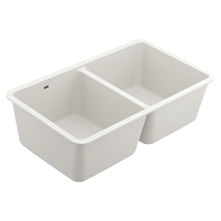 MOEN GGW4012B Host 33" Granite Undermount Double Bowl Sink