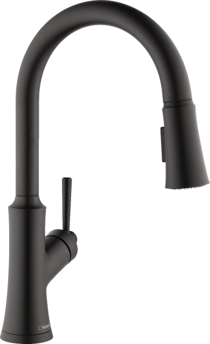 HANSGROHE 04793670 Joleena HighArc Kitchen Faucet, 2-Spray Pull-Down, 1.75 GPM - Matte Black