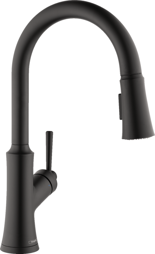 HANSGROHE 04793670 Joleena HighArc Kitchen Faucet, 2-Spray Pull-Down, 1.75 GPM - Matte Black