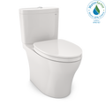 TOTO MS446124CEMGN#11 Aquia Iv Washlet+ Two-Piece Elongated Dual Flush 1.28 And 0.9 Gpf Toilet With Cefiontect - Colonial White