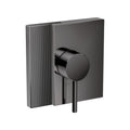 AXOR 46461331 Edge Pressure Balance Trim - Diamond Cut - Polished Black Chrome