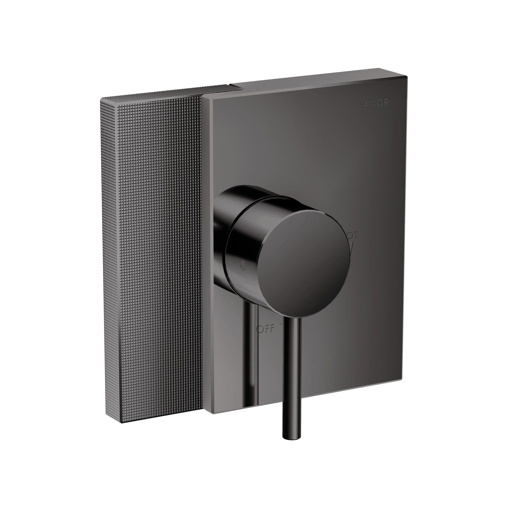 AXOR 46461331 Edge Pressure Balance Trim - Diamond Cut - Polished Black Chrome