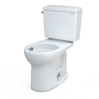 TOTO CST775CSFG#01 Drake Two-Piece Round 1.6 Gpf Universal Height Tornado Flush Toilet With Cefiontect - Cotton White