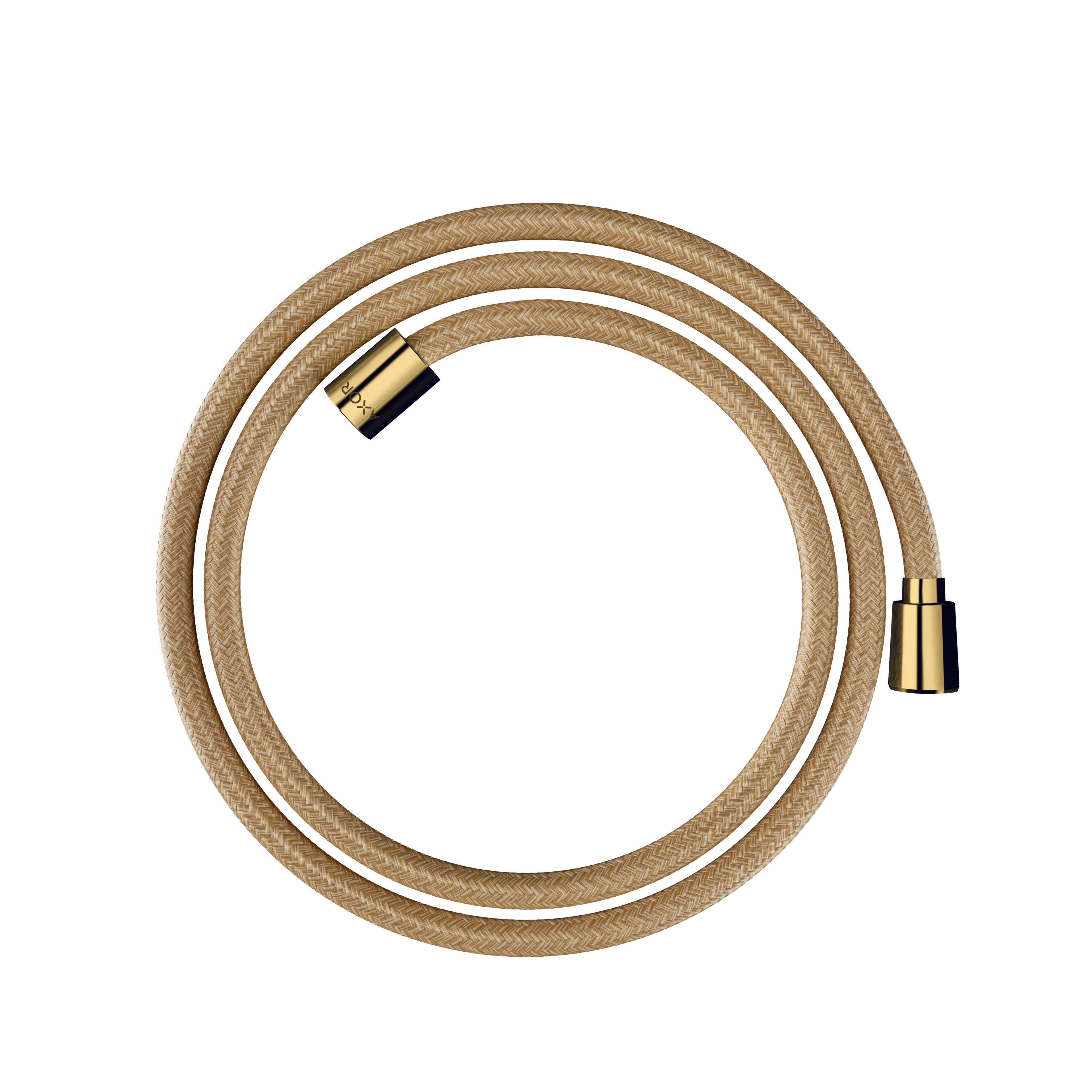 AXOR 28259990 Shower Solutions Textile Hose with Cylindrical and Conical Nut, 63" - Polished Gold Optic