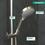 HANSGROHE 26803821 Croma Select S Handshower 110 Vario-Jet, 2.5 GPM - Brushed Nickel