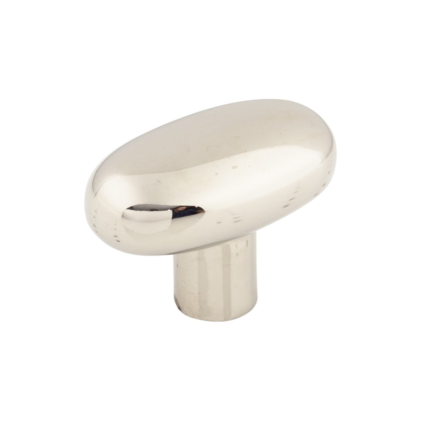 TOP KNOBS M2076 Aspen II Large Potato 2" Length Oval Knob - Polished Nickel