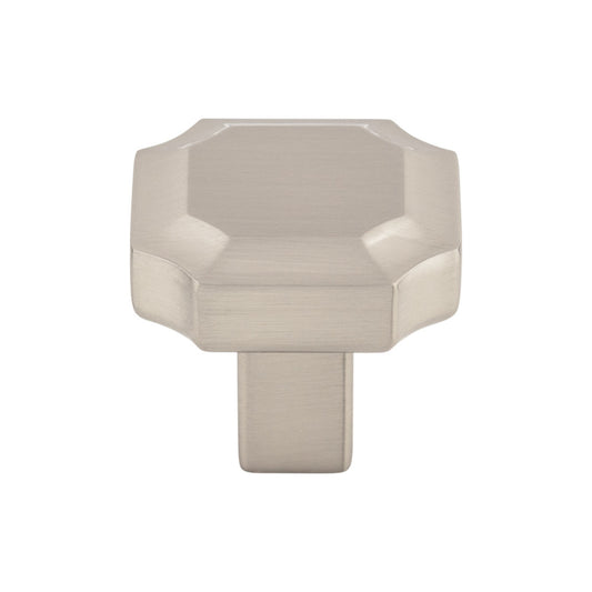 TOP KNOBS TK3020BSN Davenport 1 1/4" Length Geometric Knob , Brushed Satin Nickel