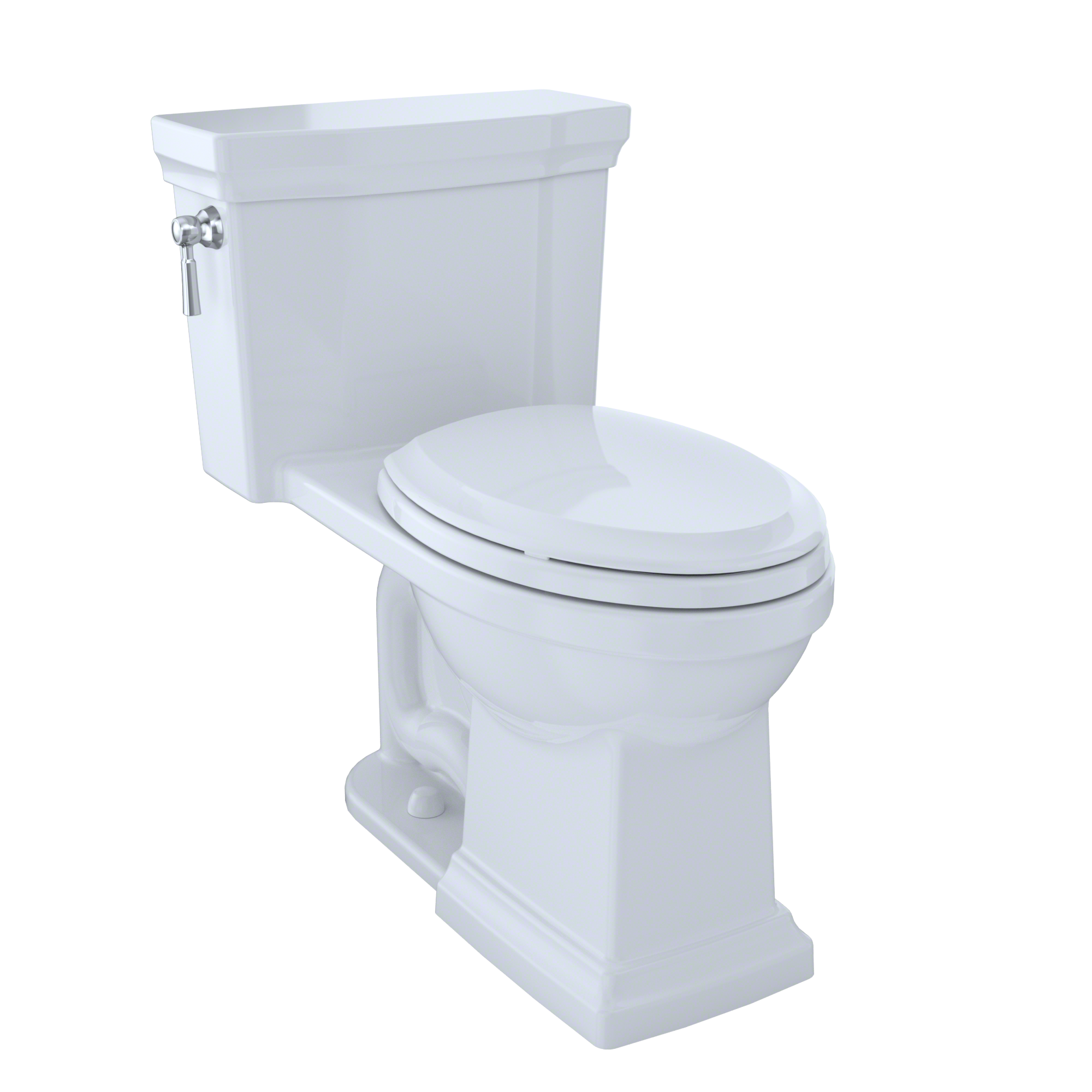 TOTO MS814224CEFRG#01 Promenade Ii One-Piece Elongated 1.28 Gpf Universal Height Toilet With Cefiontect And Right-Hand Trip Lever - Cotton White