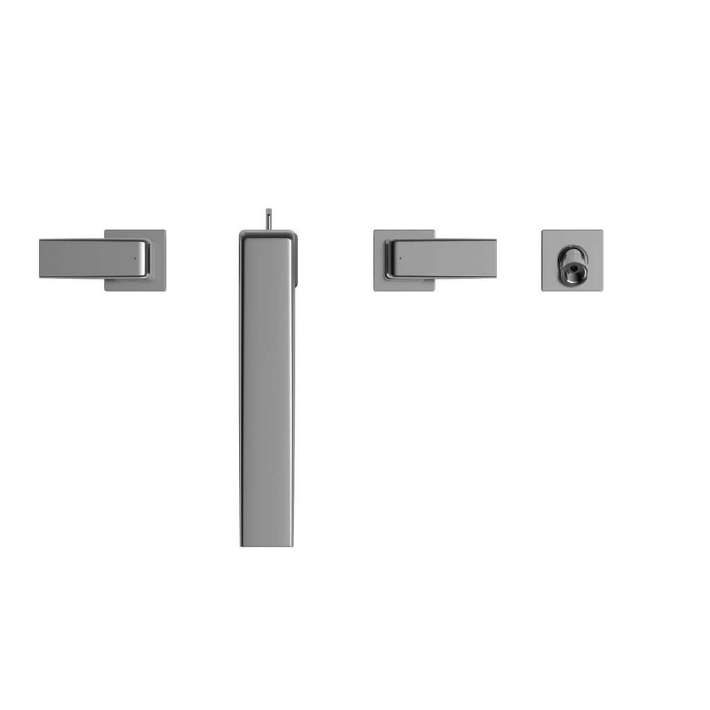 TOTO TBG10202U#CP Gb Two-Handle Deck-Mount Roman Tub Filler Trim With Handshower - Polished Chrome