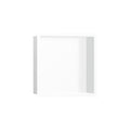 HANSGROHE 56099700 XtraStoris Individual Wall Niche Matte White with Design Frame 12"x 12"x 4" - Matte White