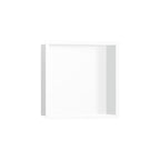 HANSGROHE 56099700 XtraStoris Individual Wall Niche Matte White with Design Frame 12"x 12"x 4" - Matte White