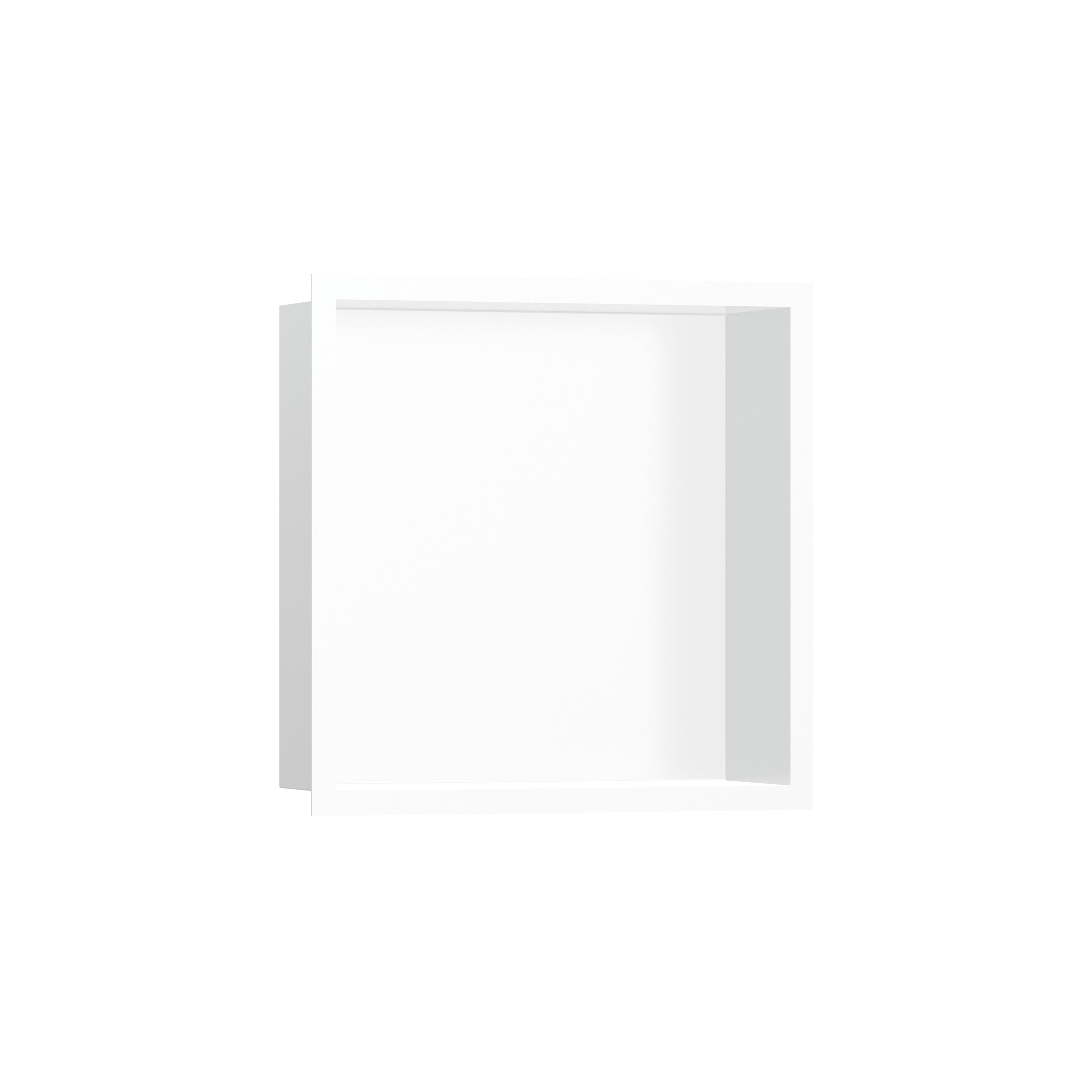 HANSGROHE 56099700 XtraStoris Individual Wall Niche Matte White with Design Frame 12"x 12"x 4" - Matte White