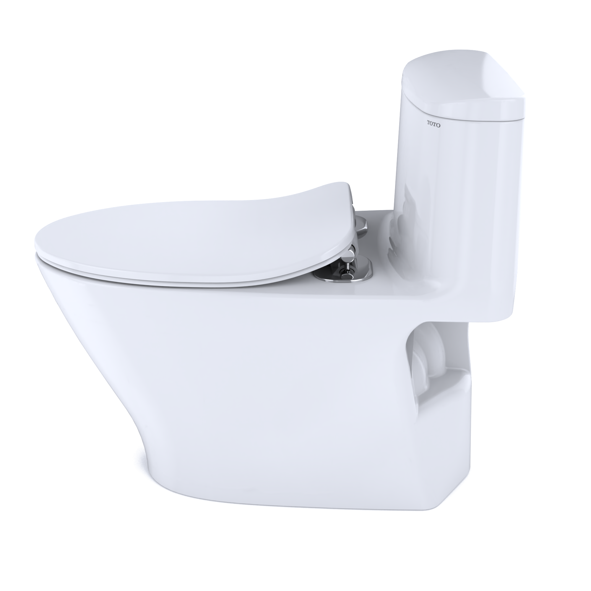 TOTO MS642234CUFG#01 Nexus 1G One-Piece Elongated 1.0 Gpf Universal Height Toilet With Cefiontect And Ss234 Softclose Seat - Cotton White