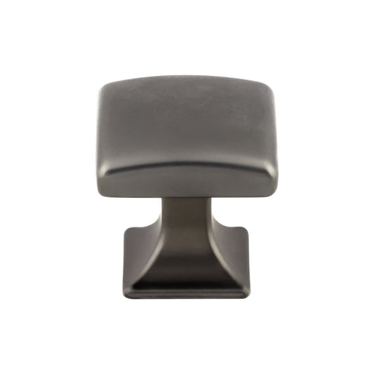 TOP KNOBS TK721AG Contour 1 1/8" Length Square Knob - Ash Gray