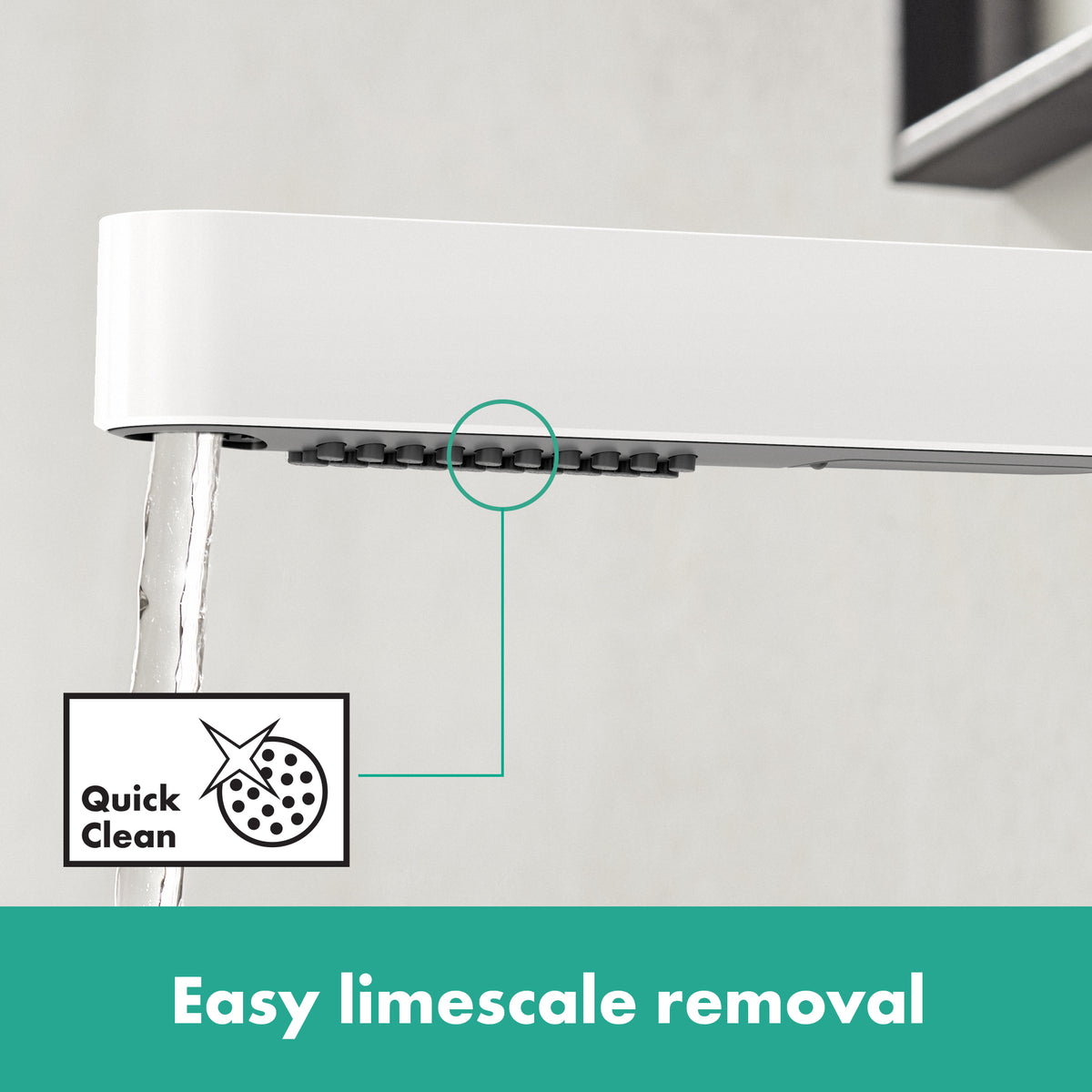 HANSGROHE 76063701 Finoris Single-Hole Faucet 230 with 2-Spray Pull-Out, 1.2 GPM - Matte White