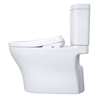 TOTO MW4464726CEMFGNA#01 Washlet+ Aquia Iv Two-Piece Elongated Dual Flush 1.28 And 0.9 Gpf Toilet With Auto Flush S7 Contemporary Bidet Seat - Cotton White