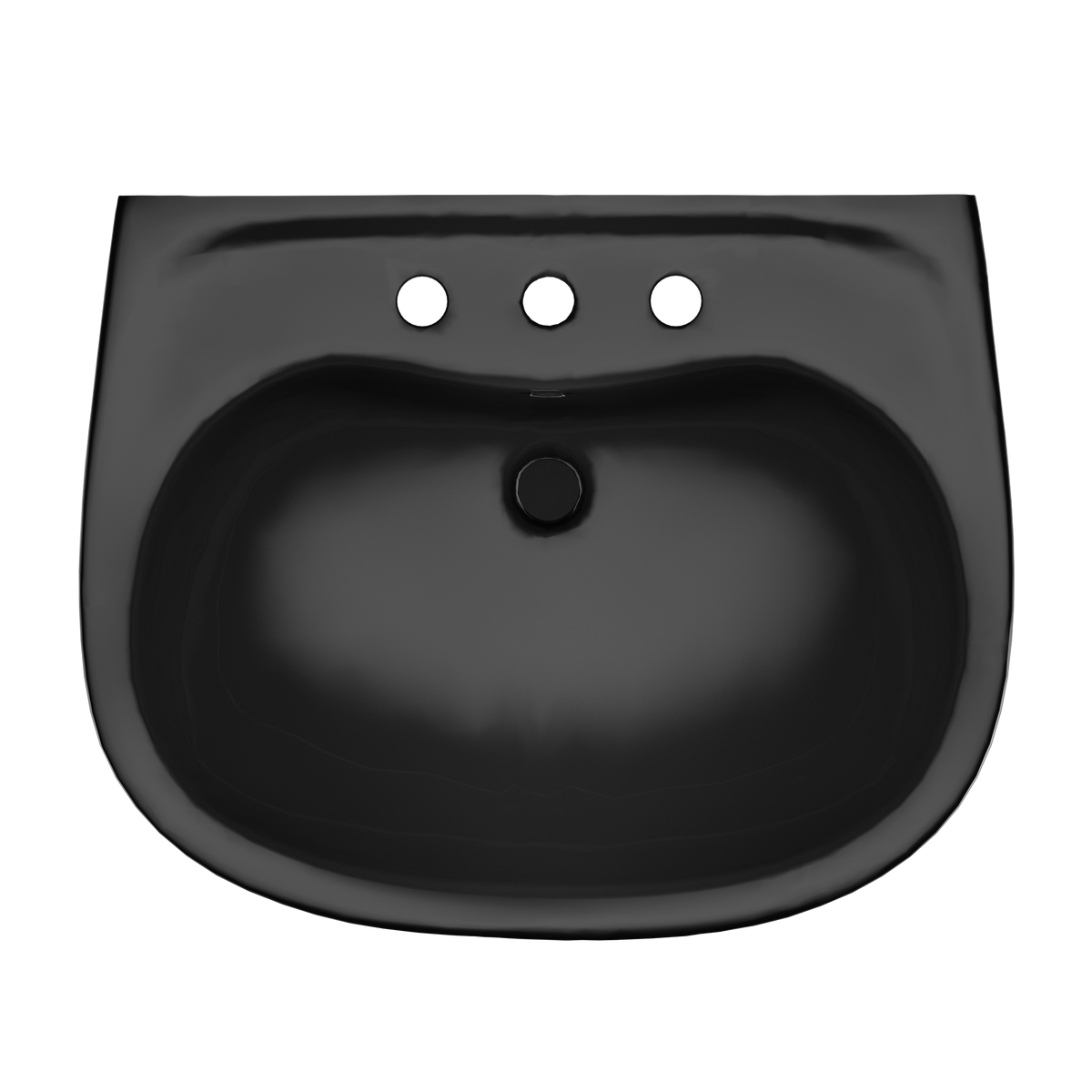 TOTO LPT242.8#51 Prominence Oval Basin Pedestal Bathroom Sink For8 Inch Center Faucets - Ebony