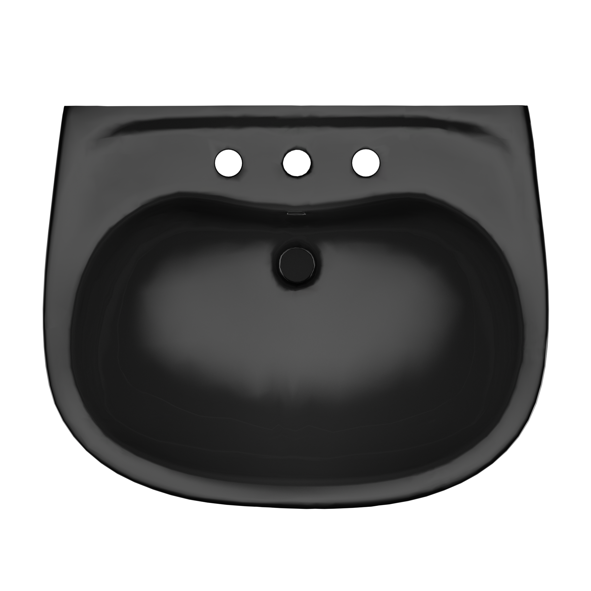 TOTO LHT242.8#51 Prominence Oval Wall-Mount Bathroom Sink And Shroud For 8 Inch Center Faucets - Ebony