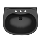 TOTO LPT241.8#51 Supreme Oval Basin Pedestal Bathroom Sink For 8 Inch Center Faucets - Ebony