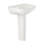 TOTO LPT241.4G#11 Supreme Oval Basin Pedestal Bathroom Sink With Cefiontect For 4 Inch Center Faucets - Colonial White