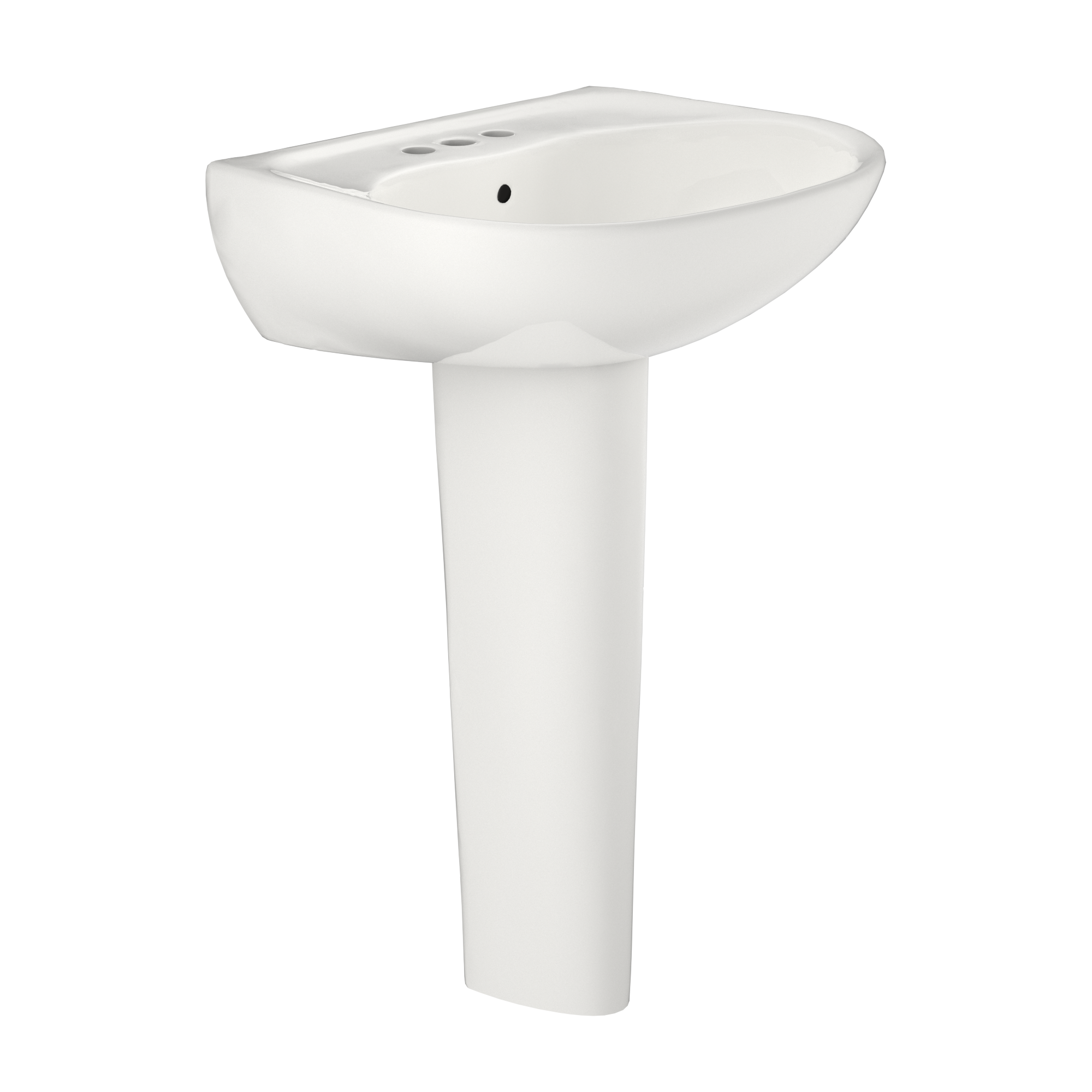 TOTO LPT241.4G#11 Supreme Oval Basin Pedestal Bathroom Sink With Cefiontect For 4 Inch Center Faucets - Colonial White