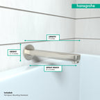 HANSGROHE 14421821 Metris S Tub Spout 9" - Brushed Nickel