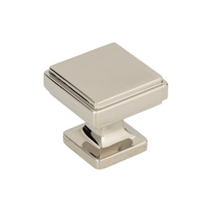 ATLAS A201-PN Kate 1 1/4" Length Square Knob - Polished Nickel