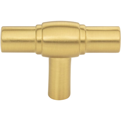 JEFFREY ALEXANDER 885L-BG Hayworth 2" Length Bar Knob - Brushed Gold