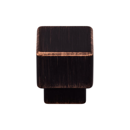 TOP KNOBS TK32TB Tapered 1" Length Square Knob - Tuscan Bronze