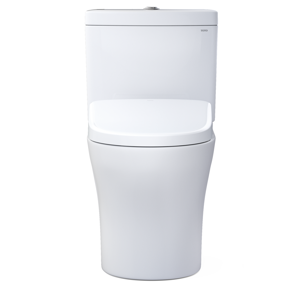 TOTO MW4464736CEMGNA#01 Washlet+ Aquia Iv Two-Piece Elongated Dual Flush 1.28 And 0.9 Gpf Toilet And With Auto Flush S7A Contemporary Bidet Seat - Cotton White