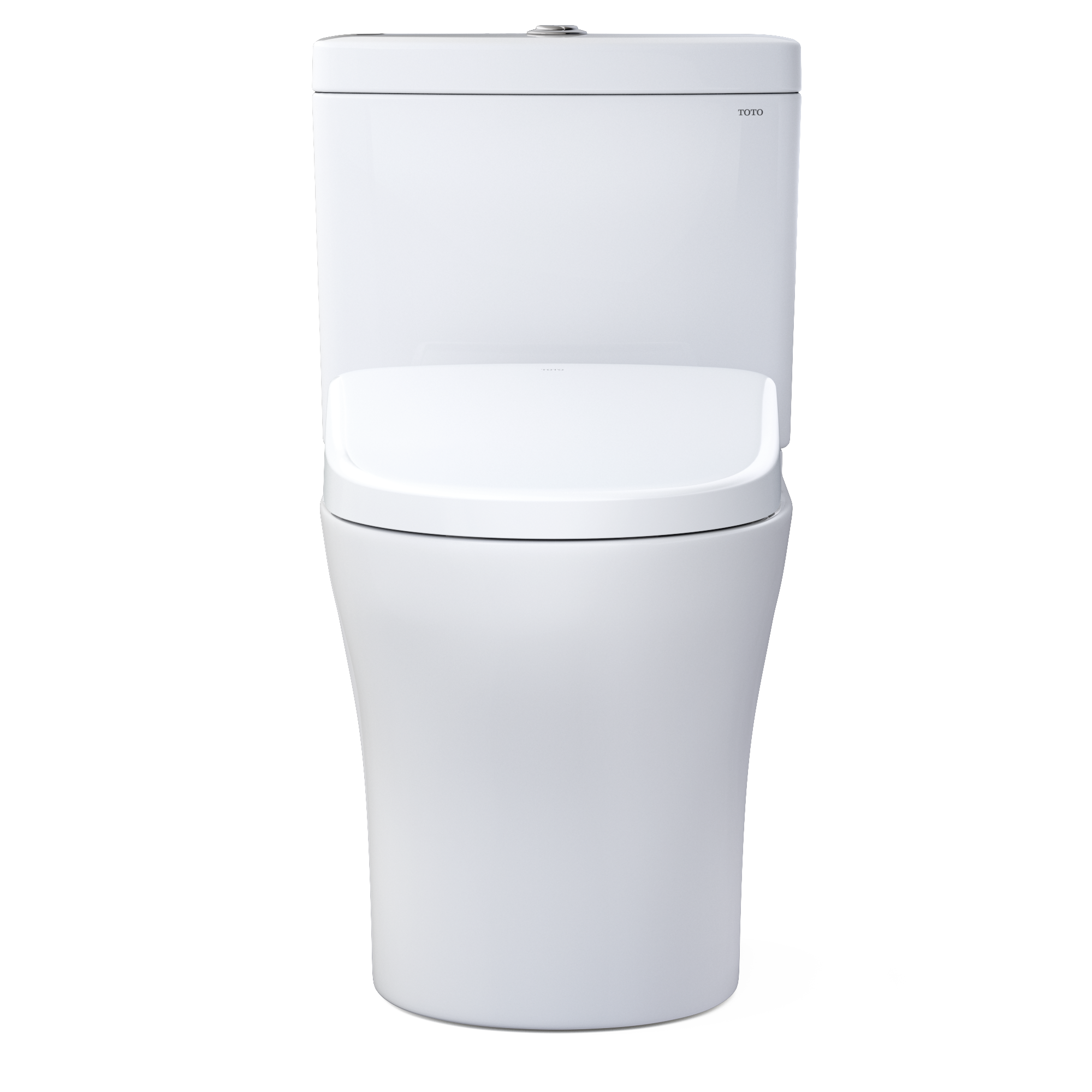 TOTO MW4464726CEMFGNA#01 Washlet+ Aquia Iv Two-Piece Elongated Dual Flush 1.28 And 0.9 Gpf Toilet With Auto Flush S7 Contemporary Bidet Seat - Cotton White