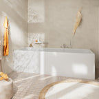 HANSGROHE 73442001 Tecturis S 4-Hole Roman Tub Set Trim with 1.75 Handshower - Chrome