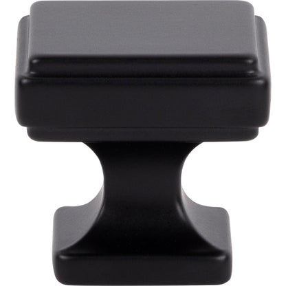 ATLAS A201-BL Kate 1 1/4" Length Square Knob - Matte Black