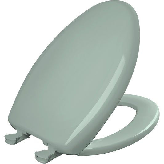 Bemis Elongated Plastic Toilet Seat in Seafoam with STA-TITE Seat Fastening System, Easy•Clean and  Whisper•Close Hinge